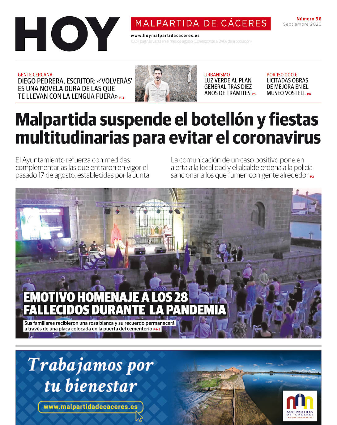Fotos: Malpartida, portada a portada