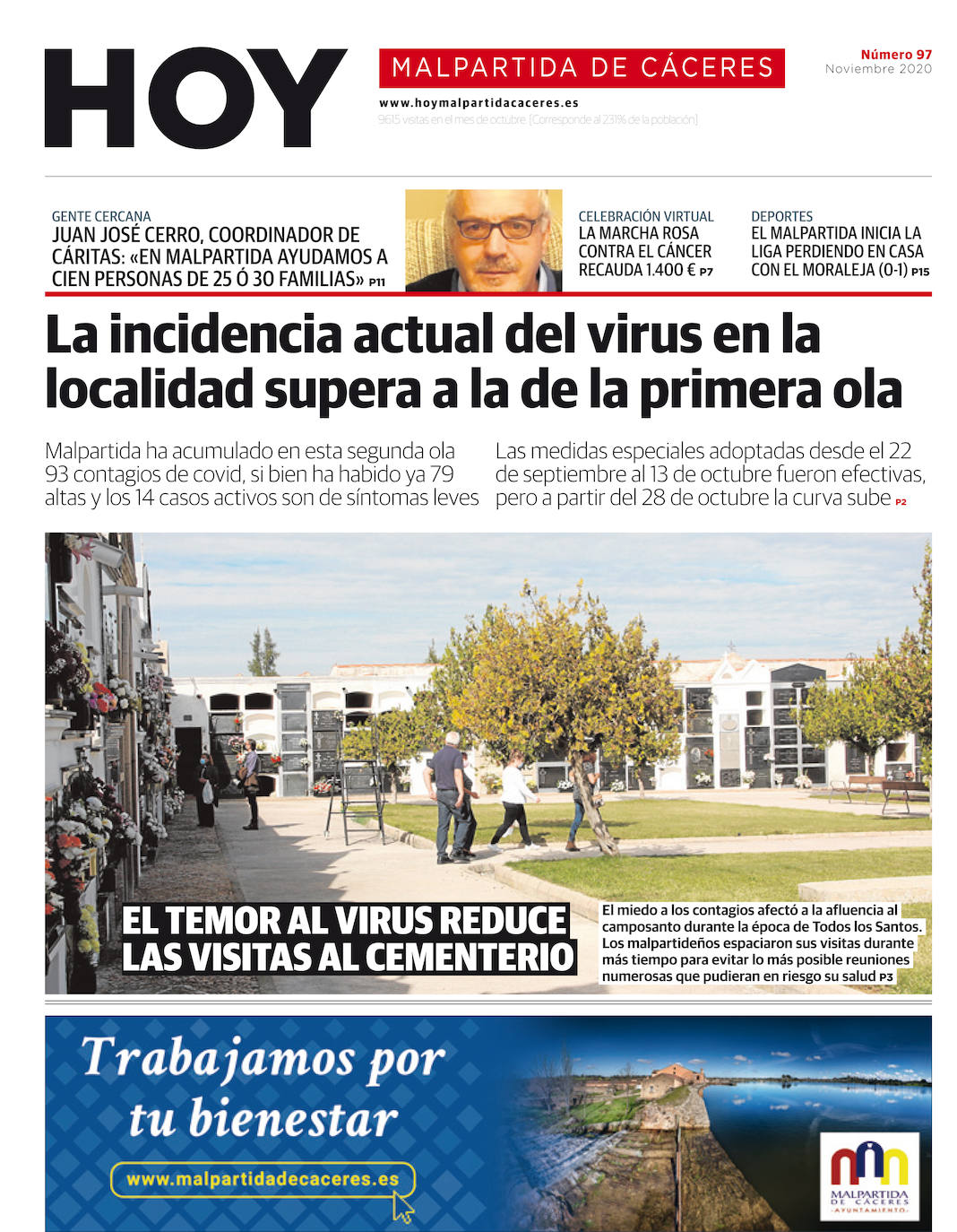 Fotos: Malpartida, portada a portada