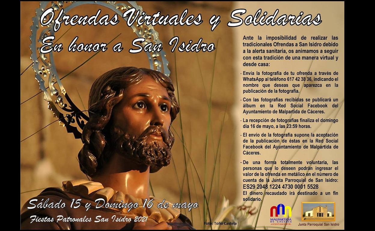 Ofrendas Virtuales y Solidarias en honor a San Isidro