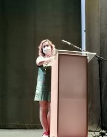 Imagen secundaria 2 - Exposición. Sonia Rubio en su intervención durante la clausura. 