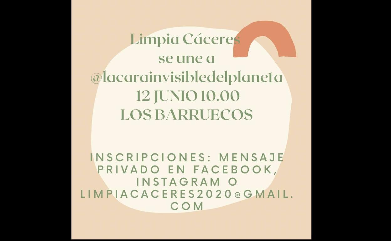 El movimiento voluntario Limpia Cáceres organiza una jornada de limpieza en el entorno de Los Barruecos