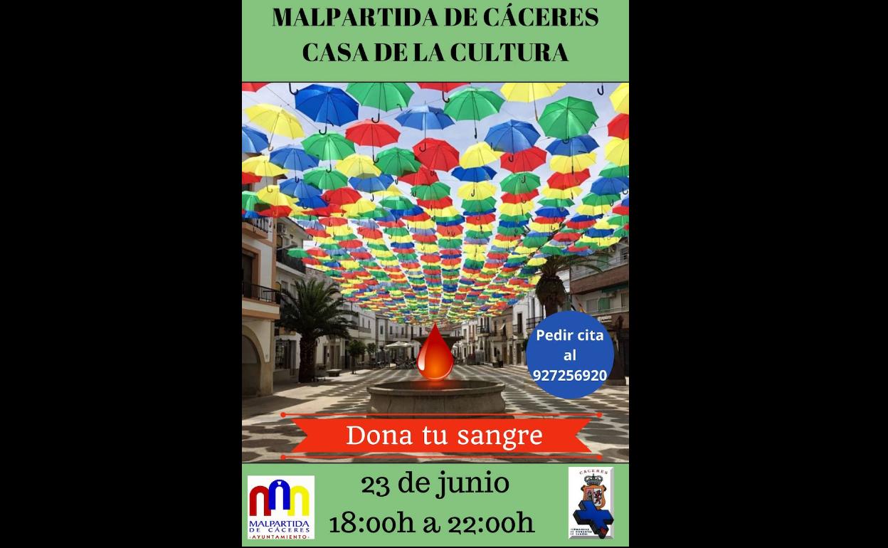 Mañana miércoles habrá donaciones de sangre en la Casa de Cultura