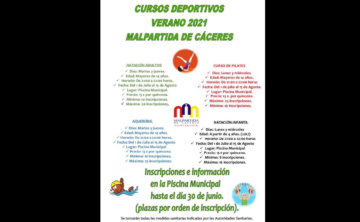 Los cursos de verano comenzarán el 1 de julio