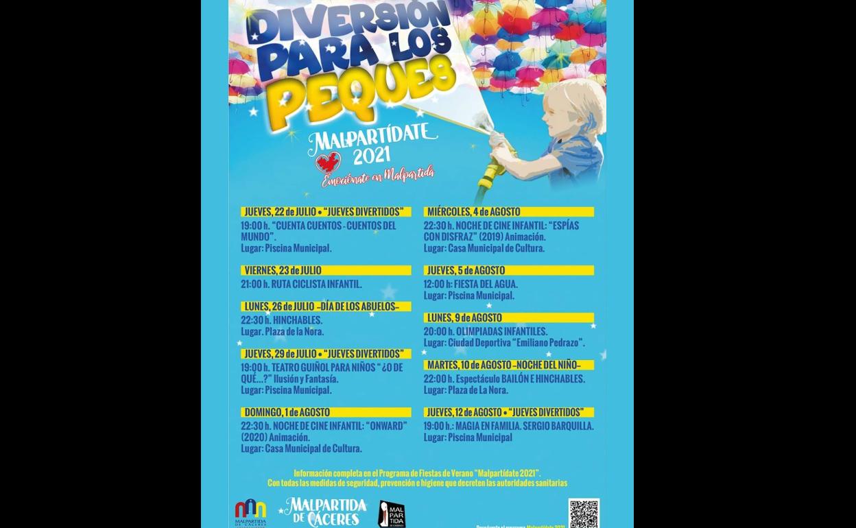 El programa de fiestas de verano ofrece múltiples actividades para los más pequeños