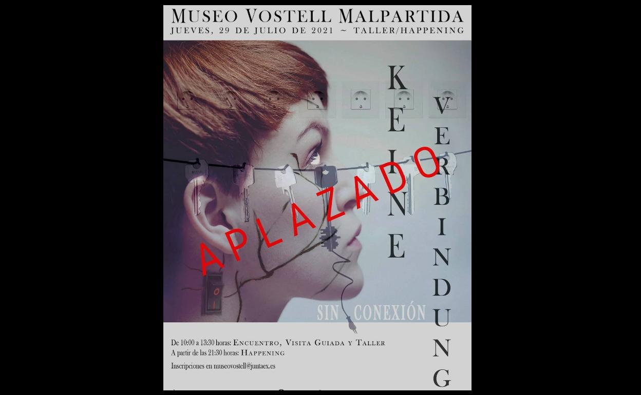 Aplazado nuevamente el Taller/Happening 'Keine Verbindung, Sin Conexión'