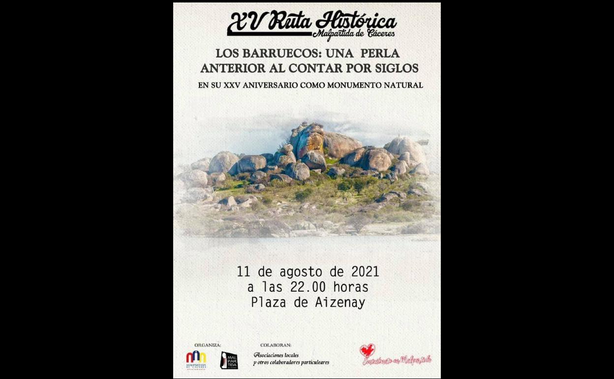 La ruta histórica de este año celebrará el XXV aniversario de Los Barruecos como monumento natural