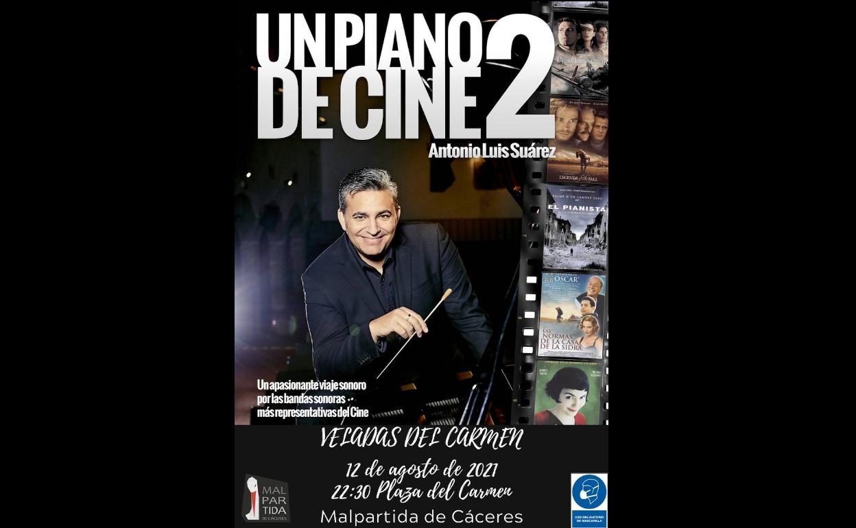 'Un piano de cine' da comienzo a las Veladas del Carmen