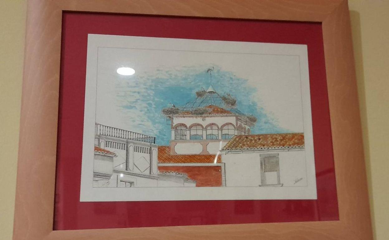 Una de las pinturas que componen la exposición. 
