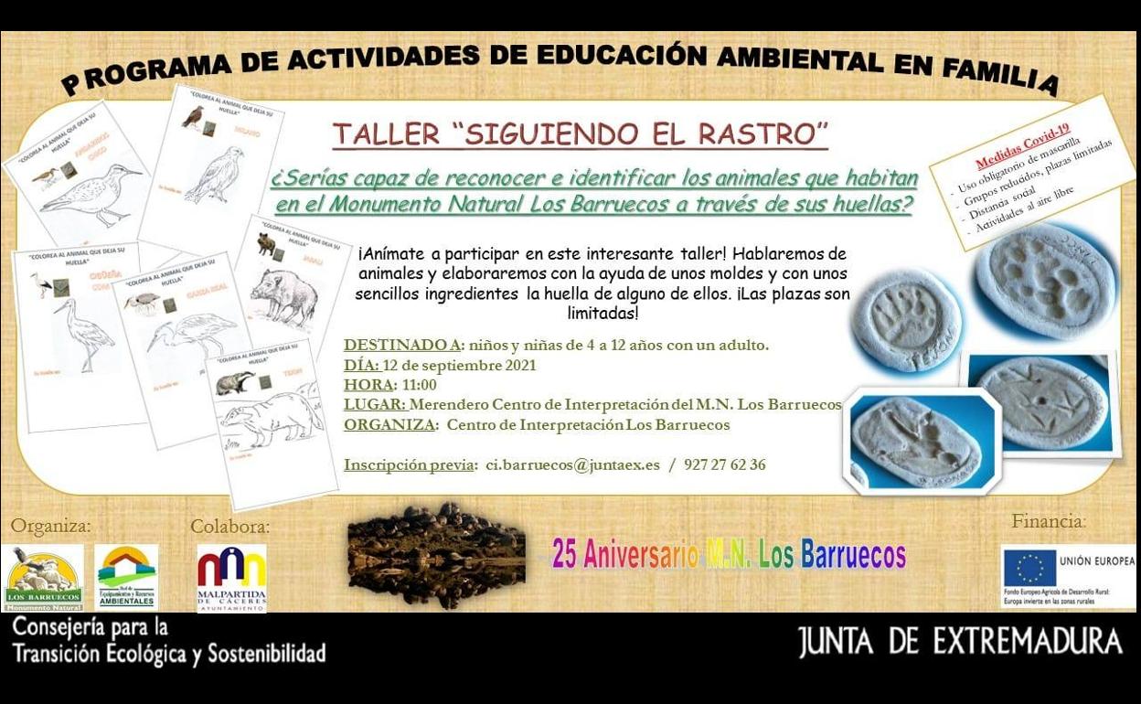 El Centro de Interpretación organiza el taller Siguiendo el Rastro