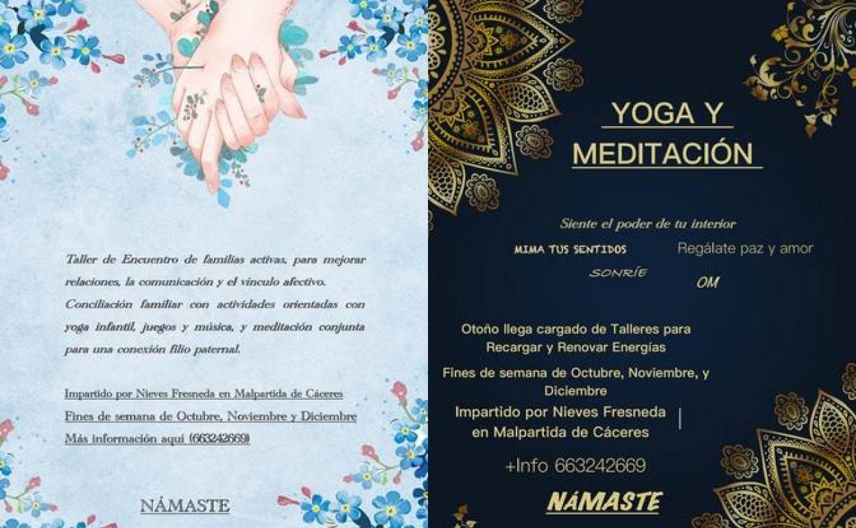 Nieves Fresneda imparte diferentes talleres de yoga