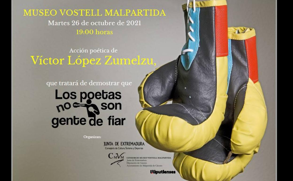 Víctor López Zumelzu llega al Vostell con su acción poética 'Los poetas no son gente de fiar'