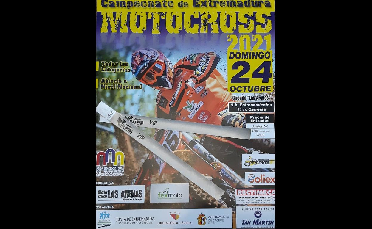 El Circuito Las Arenas acoge una prueba del Campeonato de Extremadura de Motocross