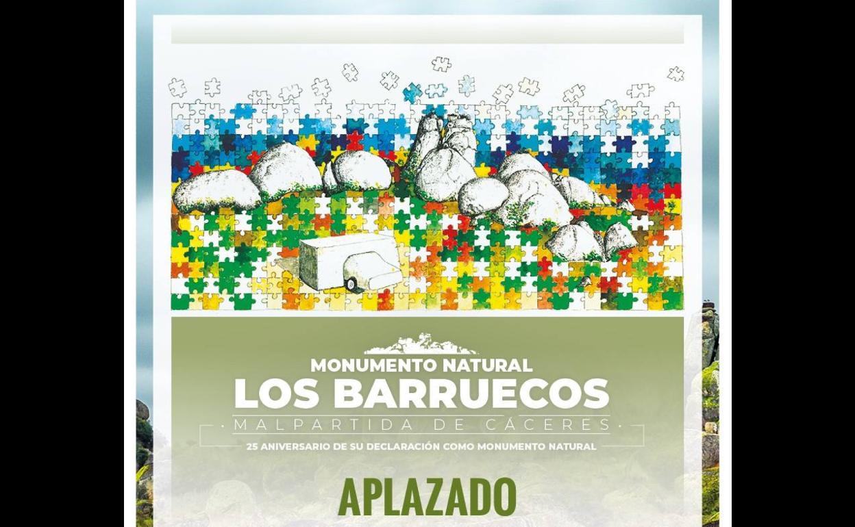 Aplazada la inauguración del mural conmemorativo por el 25 aniversario de la declaración del Monumento Natural Los Barruecos