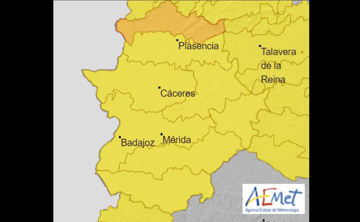 Malpartida de Cáceres estará en alerta amarilla por lluvias durante el fin de semana