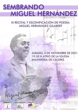 Imagen principal - Vuelve Sembrando Literatura con un homenaje a Miguel Hernández