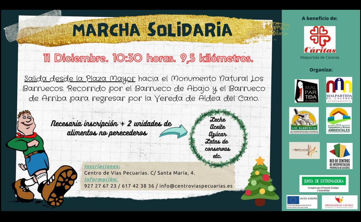El Centro de Interpretación organiza una Marcha Solidaria a favor de Cáritas