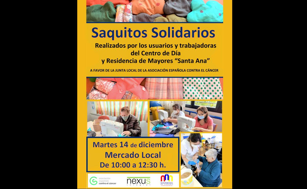Saquitos Solidarios contra el cáncer