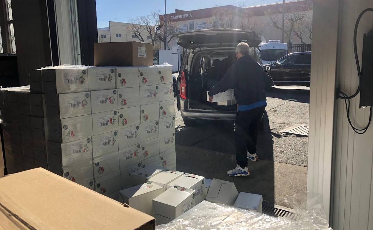 Recogida de la donación. 