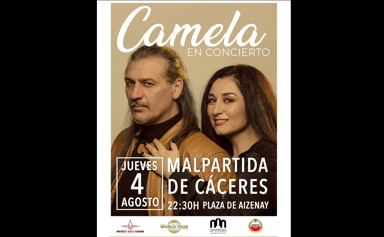 Camela actuará en agosto en Malpartida de Cáceres