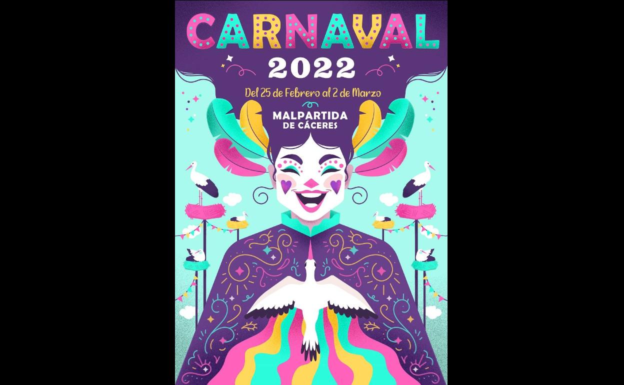 Raquel Barrantes pone la imagen del Carnaval 2022 de Malpartida de Cáceres