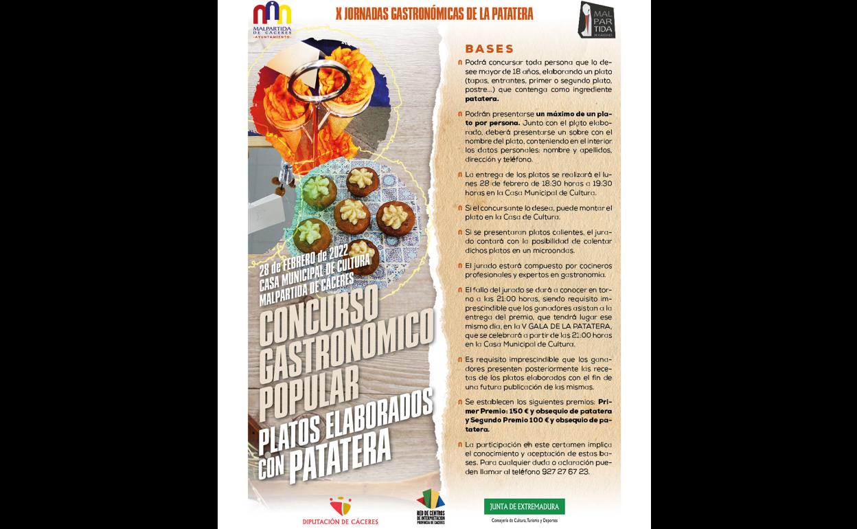 Nueva edición del Concurso Gastronómico Popular Platos Elaborados con Patatera