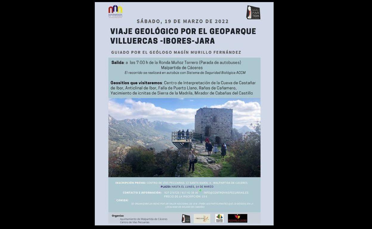 El geólogo Magín Murillo ofrece un viaje geológico guiado por el Geoparque Villuercas-Ibores-Jara