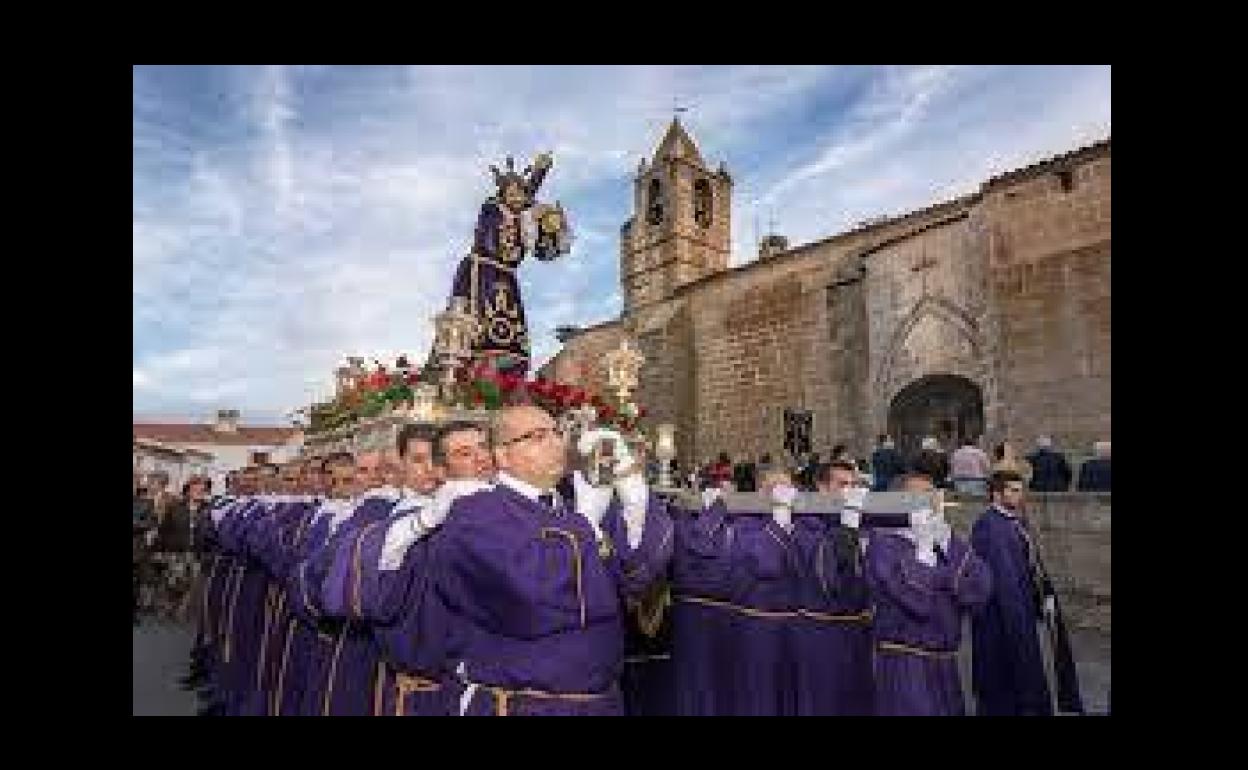 Procesión del Viernes Santo de Malpartida de Cáceres. Imagen de archivo. 
