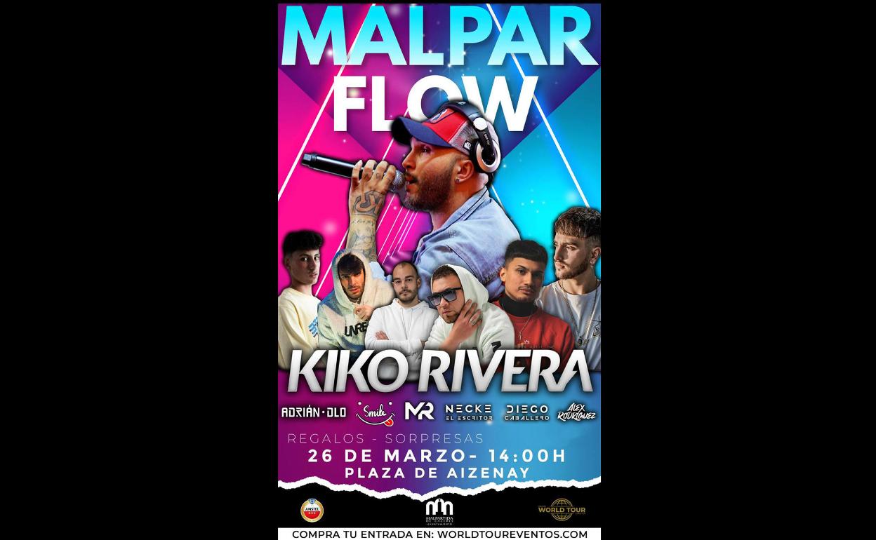 Kiko Rivera encabeza el cartel del Malpar Flow