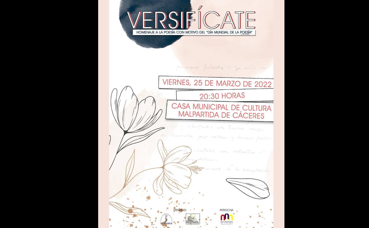 Homenaje al Día Mundial de la Poesía con 'Versifícate'