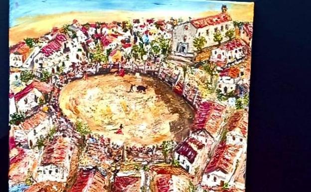 Imagen principal - &#039;Aires de Albero&#039;, de Carmina Santos y Víctor González, estuvo en la Feria del Toro de Coria