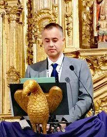 Imagen secundaria 2 - Mariano Chanclón fue el encargado de leer el pregón del Viernes de Dolores