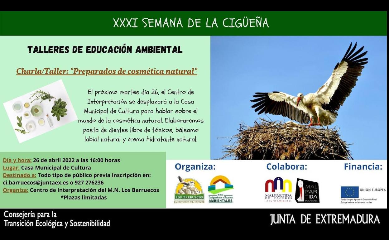 El Centro de Interpretación imparte una charla-taller sobre Preparados de Cosmética Natural