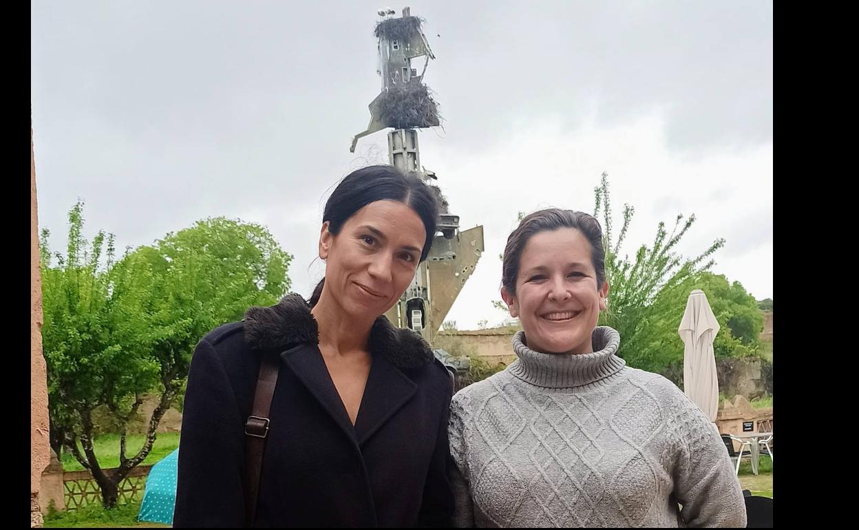 La actriz Itziar Miranda visita el Vostell