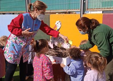 Imagen secundaria 1 - El Centro de Interpretación ha celebrado varios talleres durante la Semana de la Cigüeña