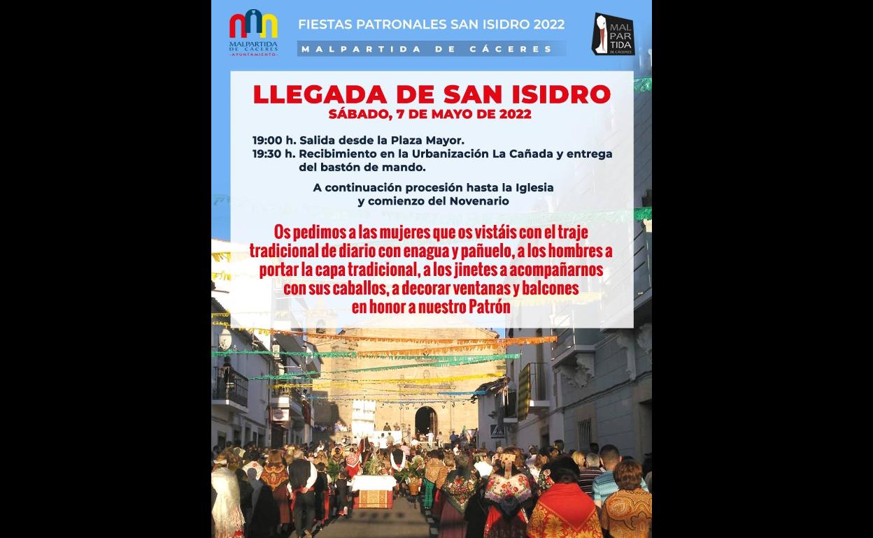 Malpartida se prepara para recibir a su Patrón
