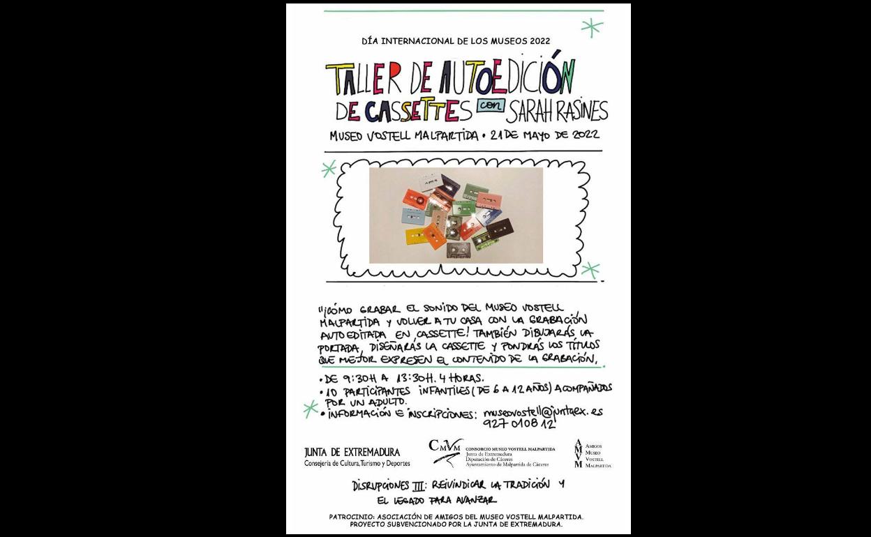 Sarah Resines impartirá en el Museo Vostell un taller de autoedición de cassettes