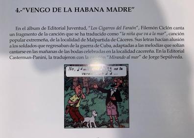 Imagen secundaria 1 - Visitas, poesía y Tintín en Castúo en el Día Internacional de los Museos