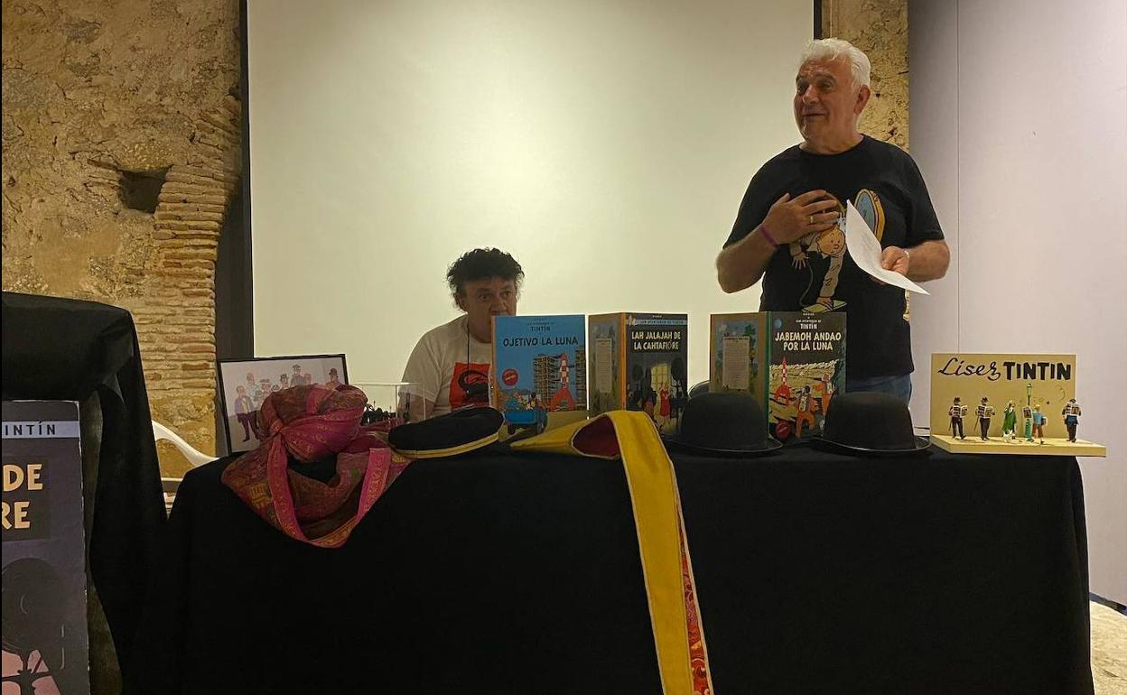 Presentación de aventarh de Tintín. 
