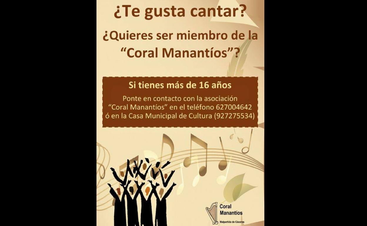 La Coral Manantíos busca nuevos miembros