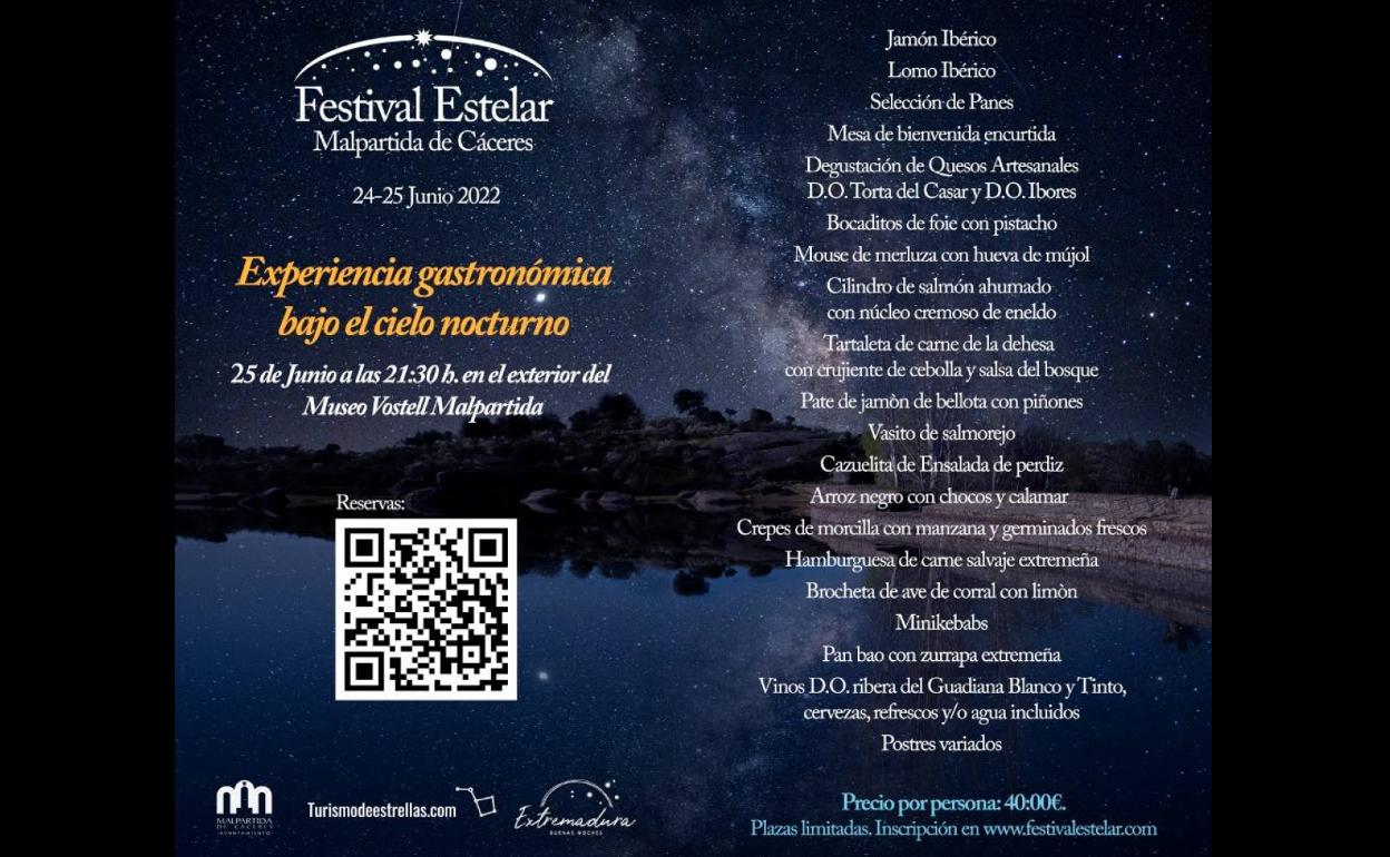 Experiencia gastronómica bajo las estrellas