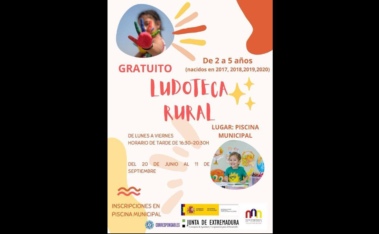 La Ludoteca Rural animará las tardes de piscina de los más pequeños