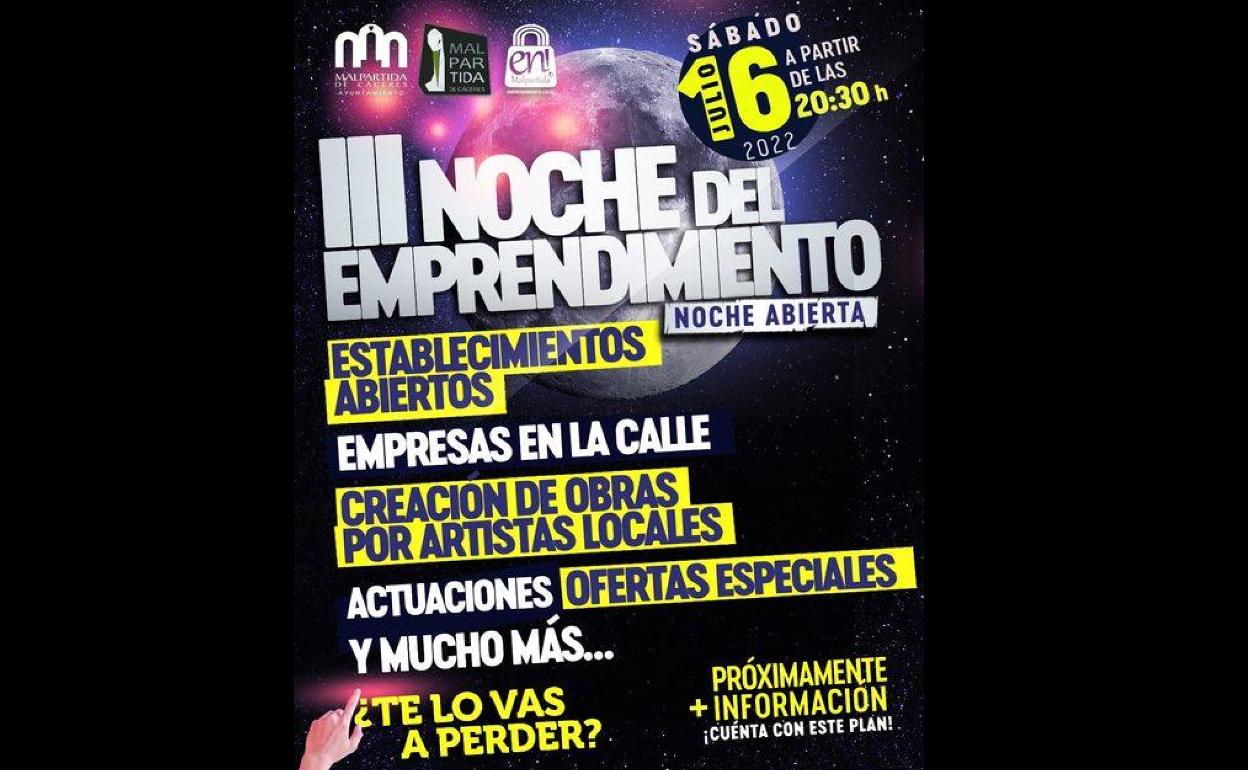 Vuelve la Noche del Emprendimiento de Malpartida de Cáceres