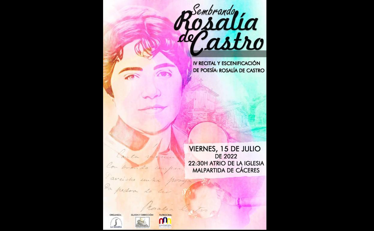 La cuarta edición de Sembrando Literatura versará sobre la poesía de Rosalía de Castro