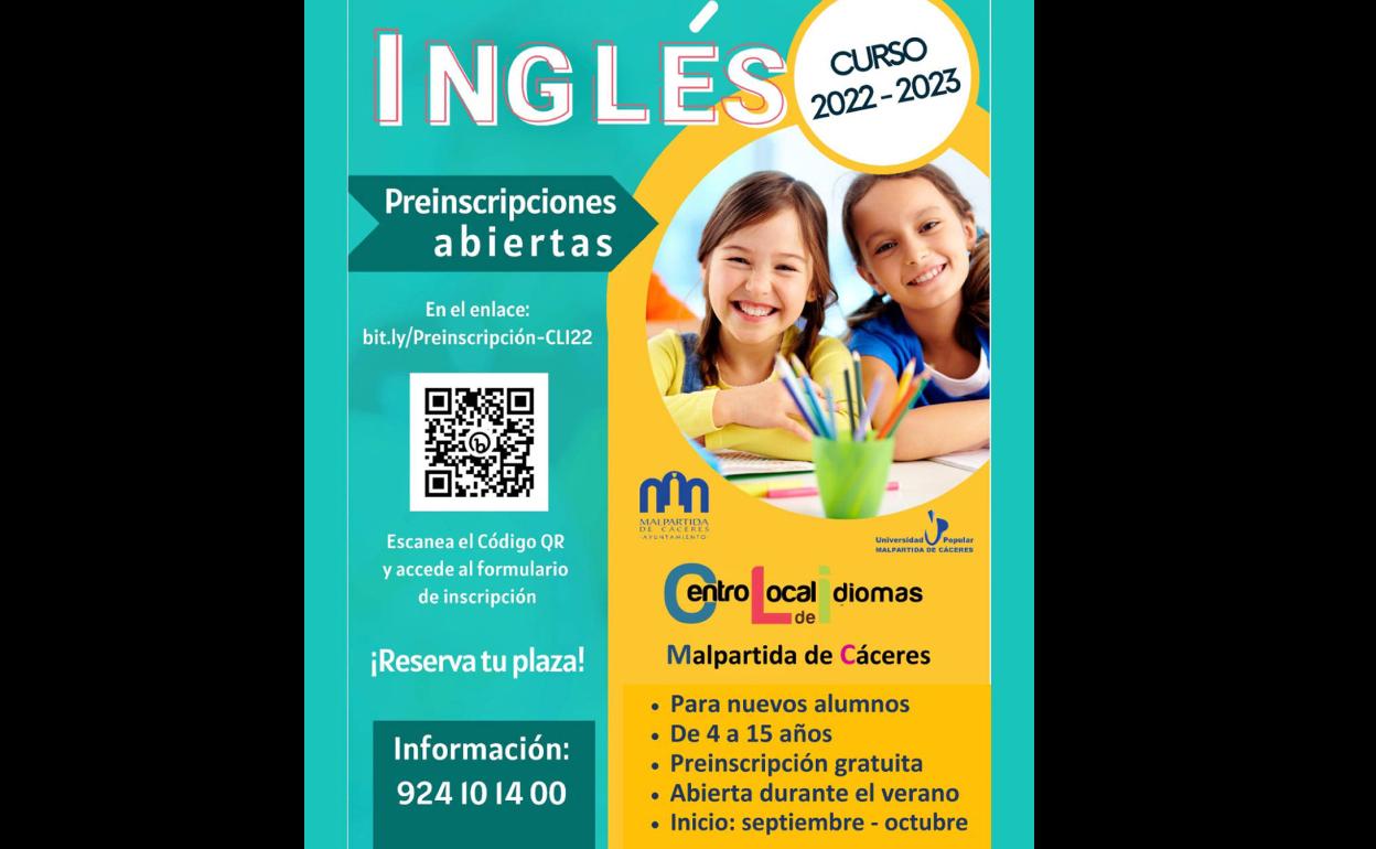 Abierto el periodo de preinscripciones para el Centro Local de Idiomas