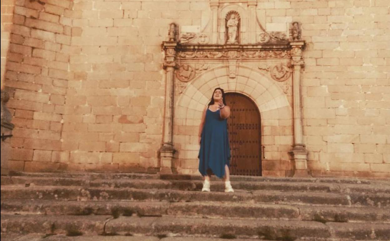 Lucía Vivas durante uno de los ensayos. 