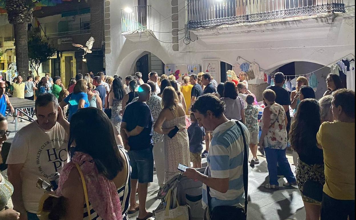 Ambiente en la Plaza Mayor. 