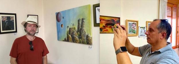 Imagen principal - Tejeda de Tietar acoge una exposición de Jesús David Floriano y Víctor González Barrera