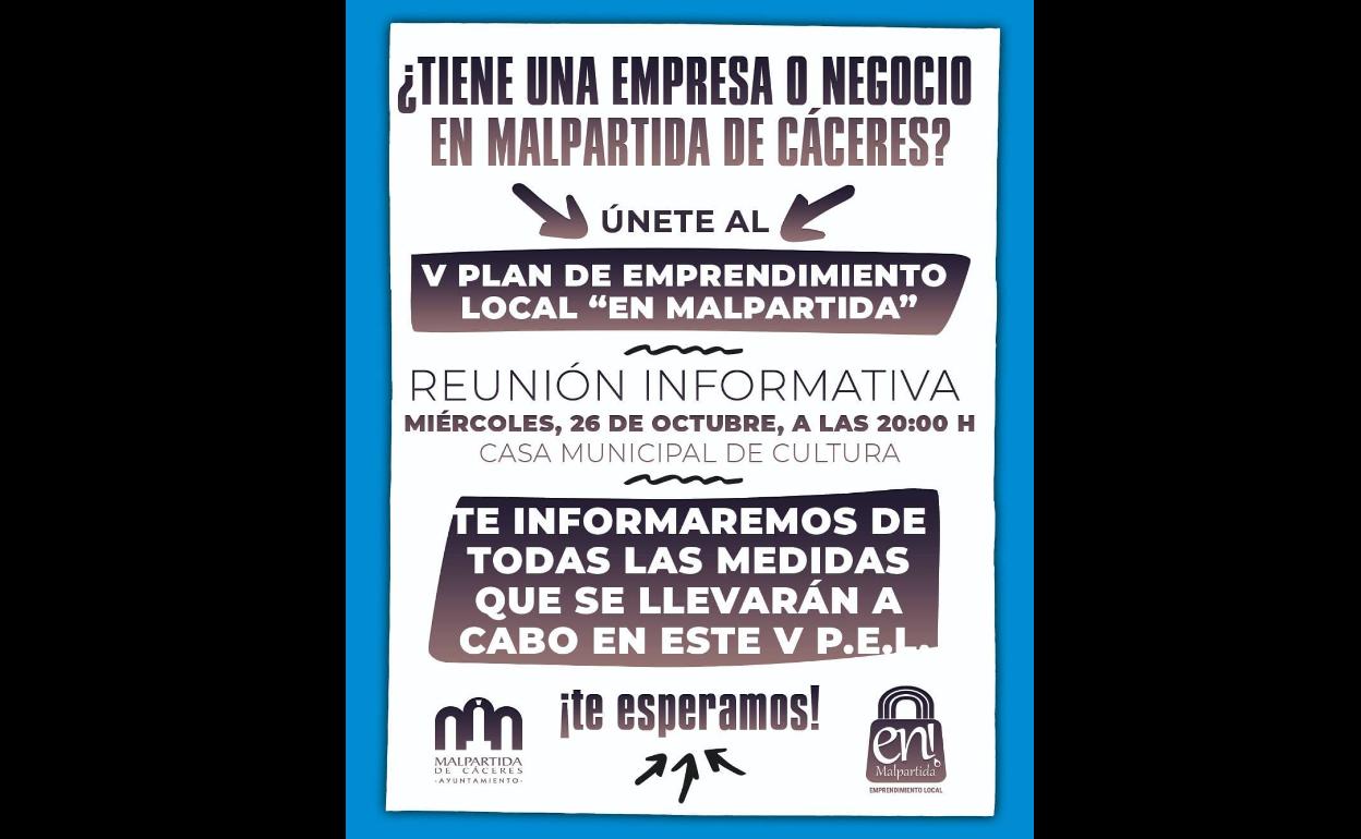 Comienza el V Plan de Emprendimiento en Malpartida con una reunión informativa