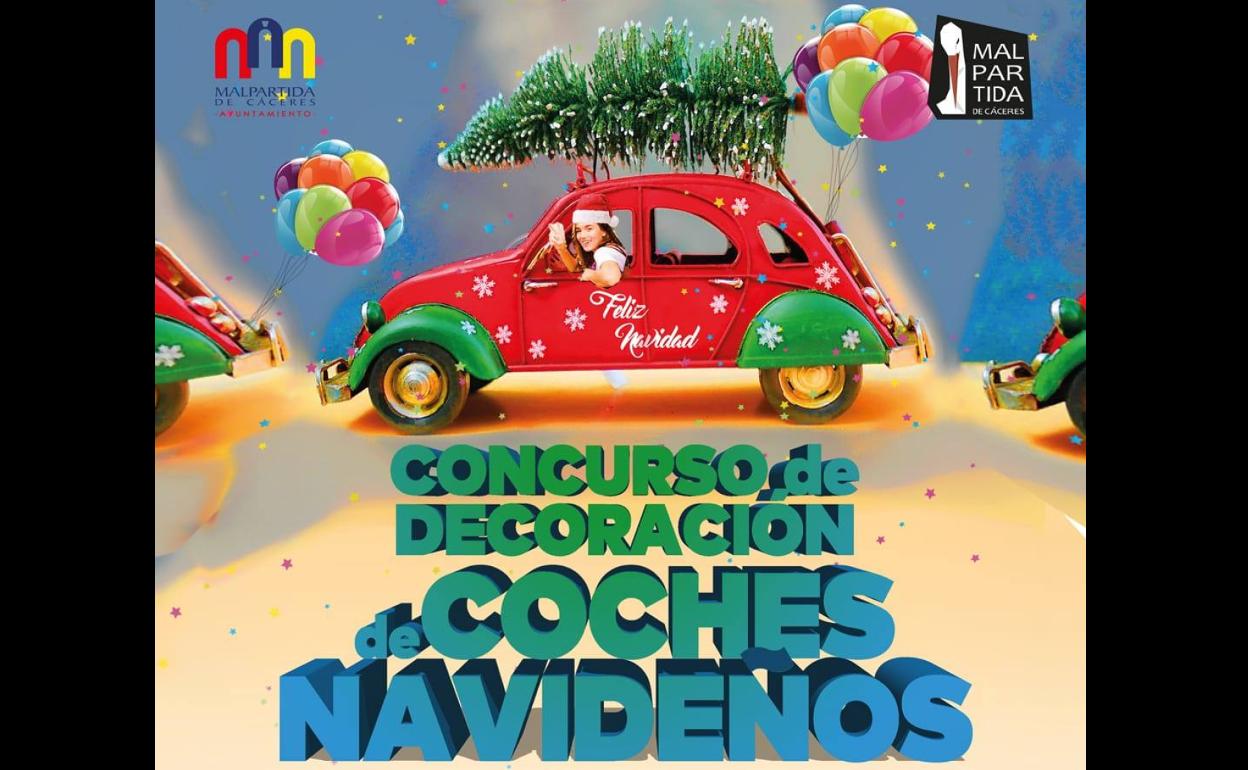 Vuelve el Concurso de Decoración de Coches Navideños de Malpartida de Cáceres