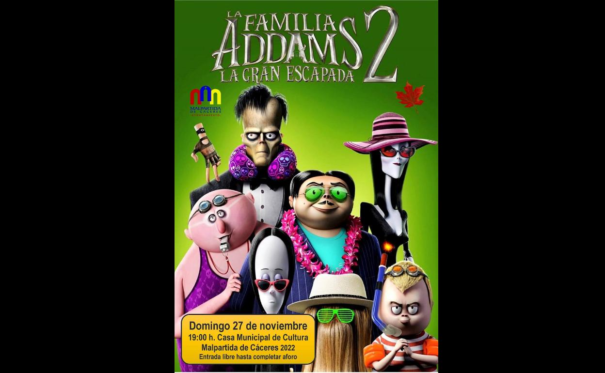 Domingo de cine con 'La Familia Addams 2. La gran escapada'